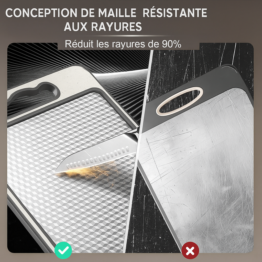 Plance à découper en inox